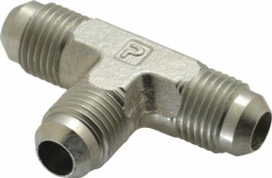 Parker Hannifin 3/8" Tube OD 37° Steel Flared Tube Union Tee Flare x Flare x Flare Ends 6 JTX-S - 79107108