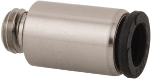Legris 4mm Outside Diam, M5x0.8 Metric, Nickel Plated Brass Push-to-Connect Tube Male Connector with Internal Hex 290 Max psi, Tube to Metric Thread Connection, Nitrile O-Ring 3181 04 19 - 56179690