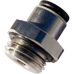 Legris Metal Push-To-Connect Tube Fittings, Type: Male Connector, Tube Outside Diameter (mm): 6, Maximum Working Pressure: 290, Connection Style: Tube to Metric Thread, Connection Type: Tube to Male BSPP, Nickle Plated Brass 3101 06 21 - 02896843
