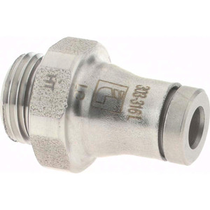 Legris 4mm Outside Diam, 1/8 BSPP, Nylon Push-to-Connect Male Connector 435 Max psi, Tube to Male BSPP Connection, FKM O-Ring 3801 04 10 - 48686570