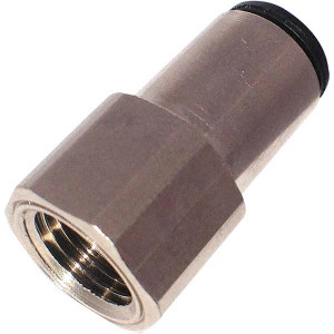 Legris Metal Push-To-Connect Tube Fittings, Type: Female Connector, Tube Outside Diameter (mm): 12, Maximum Working Pressure: 290, Connection Style: Tube to Metric Thread, Connection Type: Tube to Female BSPP 3114 12 13 - 20099768