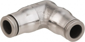 Legris 12mm Outside Diam, Stainless Steel Push-to-Connect Tube Union Elbow 435 Max psi, Tube to Tube Connection, FKM O-Ring 3802 12 00 - 48686786