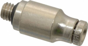 Norgren 10-32 UNF, Nickel Plated Brass Push-to-Connect Tube Male Connector 260 Max psi, Tube to Male UNF Connection 124250110 - 48786396