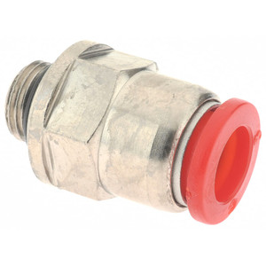 Norgren 8mm Tube OD, 1/8 BSPP Brass Push-to-Connect Tube Male Connector Tube to Male BSPP Connection, 150 Max psi, Nitrile O-Ring, 0 to 175°F Working Temp C02250818 - 00350678
