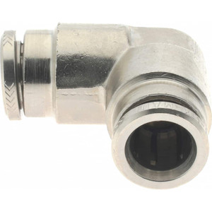 Norgren 8mm Outside Diam, Nickel Plated Brass Push-to-Connect Tube Union Elbow 260 Max psi, Tube to Tube Connection, Nitrile O-Ring 100400800 - 08038614