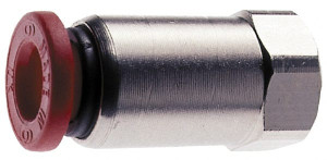 Norgren 4mm Tube OD, M5x0.8 Metric Brass Push-to-Connect Tube Female Connector 150 Max psi, Nitrile O-Ring, 0 to 175°F Working Temp C02260405 - 00350751