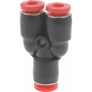 Norgren 4mm Tube OD, Brass Push-to-Connect Tube Parallel Y 150 Max psi, Tube to Tube Connection, Nitrile O-Ring, 0 to 175°F Working Temp C00820400 - 00349787