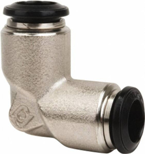 Value Collection 14mm Outside Diam, Nickel Plated Brass Push-to-Connect Tube Union Elbow 250 Max psi, Tube to Tube Connection, Buna O-Ring 2555911463PRO - 61761292
