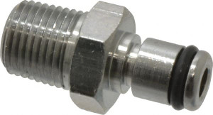 CPC Colder Products 1/8 NPT Brass, Quick Disconnect, Coupling Insert 250 Max psi, -40 to 180°F, 1.12" OAL x 0.63" Overall Height, Chrome Plated MC2402 - 62217070