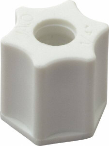 Made in USA 1/4" Tube OD, Polypropylene Plastic Compression Tube Compression Nut 215°F Max, Plastic Grip 0650.003 - 32875742