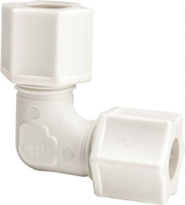 Made in USA 3/8" Tube OD, Polypropylene Plastic Compression Tube Union Elbow 215°F Max, Plastic Grip 0640.055 - 32875627 Made in USA 3/8" Tube OD, Polypropylene Plastic Compression Tube Union Elbow 215°F Max, Plastic Grip 0640.055 - 32875627