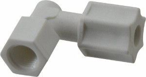 Made in USA 1/4" Tube OD, Polypropylene Plastic Compression Tube Female Elbow 1/8 NPT Pipe, 215°F Max, Plastic Grip 0645.031 - 32875007