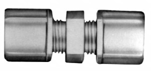 Made in USA 5/16" Tube OD, Polypropylene Plastic Compression Tube Union 215°F Max, Plastic Grip 0610.044 - 32875445