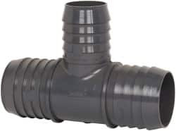 Value Collection 2 x 2 x 1-1/2" Barb, Multiple Barbed Tube Reducing Tee PVC, Male 1401-251 - 01992726