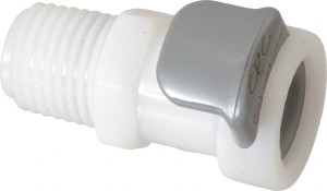 CPC Colder Products 1/4" Outside Diam, 1/4 NPT, Acetal Push-to-Connect Tube Female Connector 120 Max psi, White 45600 - 85148898
