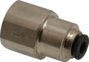 Legris 1/8" Outside Diam, 1/8 NPT, Nickel Plated Brass Push-to-Connect Tube Female Connector 290 Max psi 3014 53 11 - 06475339
