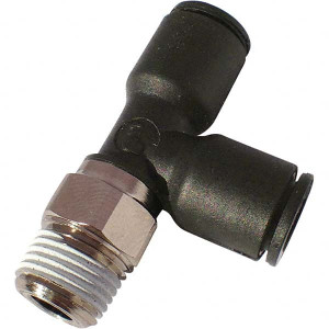 Legris Plastic Push-To-Connect Tube Fittings, Type: Male Run Tee, Tube Outside Diameter (Inch): 3/16, Maximum Working Pressure (psi): 260.00, Material: Glass Reinforced Nylon, Thread Size: 1/8, Thread Type: NPT 3103 55 11 - 20100319