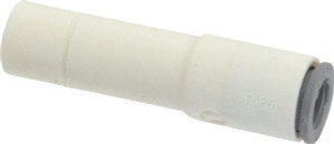 Parker Hannifin 1/4 x 3/8 Bio-Sourced Nylon 11 Push-to-Connect Plug-In Reducer Tube Fitting 230 Max psi, 3/8" Stem Diam, White, FDA, NSF-51 & NSF-61 6366 56 60WP2 - 72338494