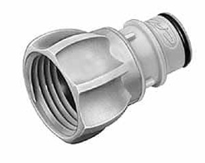 CPC Colder Products 3/8" Nominal Flow, 3/4 NHR Thread, Female, Inline Threaded-Male Plug 125 Max psi, -40 to 280°F, Polysulfone Coupling, EPDM O-Ring HFC261235GHT - 48734701