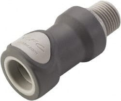 CPC Colder Products 3/8" Nominal Flow, 1/2 Thread, Nonspill Quick Disconnect Coupling 120 Max psi, 32 to 160°F, Polypropylene Coupling NS6D10008 - 63233613