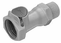 CPC Colder Products 3/8" Nominal Flow, 3/4 NHR Thread, Female, Inline Threaded-Female Socket 125 Max psi, -40 to 280°F, Polysulfone Coupling, EPDM O-Ring HFCD101235GHT - 48733711
