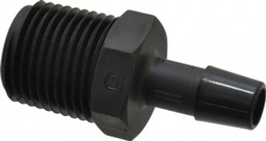Made in USA 3/8" Barb, 1/2 NPT, Nylon Single Barbed Tube Adapter Male, Black A8-6BN - 48712467 Made in USA 3/8" Barb, 1/2 NPT, Nylon Single Barbed Tube Adapter Male, Black A8-6BN - 48712467