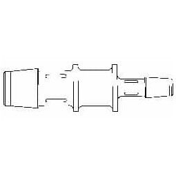 Made in USA Polypropylene Single Barbed Tube Reducer White C12-10WP - 48723886
