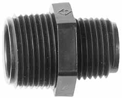 NewAge Industries Nylon Threaded Tube Reducer Nipple 1/8" ID x 1/4" OD 5002375 - 48465678
