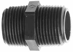 NewAge Industries Nylon Threaded Tube Hex Nipple 1/8" ID x 1/8" OD 5002025 - 48465496