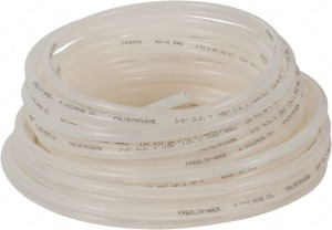 Coilhose Pneumatics 1/4" ID x 3/8" OD, 100 ft. Long, Polyethylene Tube Natural, 192 Max psi, -60 to 200°F PE064-100D - 09774688