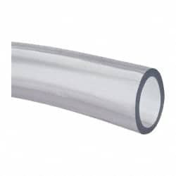Made in USA 1-1/4" ID x 1-5/8" OD, 3/16" Wall Thickness, Cut to Length PVC Tube Clear, 31 Max psi, 68 Shore A Hardness SOF-074 - 79815338