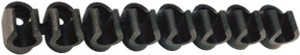 Legris 3/8 Hose OD, Clip Strip Black, 6 Slots, 3-1/2" OAL, For Use With Tubes Clip 10 00 - 68934942