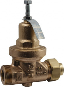Apollo Valves Conbraco 250 Max psi Direct Pressure Reducing Valve 1-1/2" Female NPT Connection, 8.88" High x 6.63" Wide, 25 to 75 psi Reduced Pressure Range 36LF10701 - 65922841