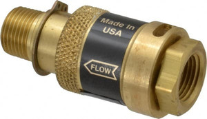 Coilhose Pneumatics 3/8" Pipe, FNPT x MNPT, Brass Lockout Valve 150 Max psi, Brass Sleeve BLSV06F06M - 00092197
