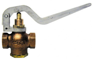 Kingston Valves 1-1/4" Pipe, 400 Max psi, Buna N Disc, Self Closing Control Valve Squeeze Lever, FNPT x FNPT End Connections 305A-7-1 - 08059776