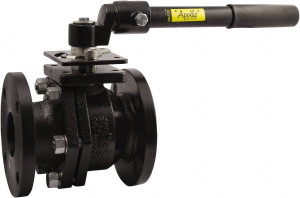 Apollo Valves Conbraco 8" Pipe, Standard Port, Cast Iron Standard Ball Valve Bi-Directional, Flanged x Flanged Ends, Gear Handle, 200 WOG, 125 WSP 6PLF20E01 - 54252671
