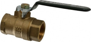 Legend Valve 3/4" Pipe, Full Port, Brass Full Port Ball Valve Bi-Directional, FNPT x FNPT Ends, Quarter Turn Handle, 600 WOG, 150 WSP 101-064NL - 78045549
