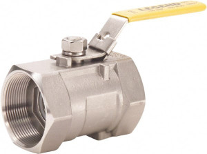 Legend Valve 1/8" Pipe, Standard Port, Stainless Steel Standard Ball Valve 1 Piece, FNPT x FNPT Ends, Lever Handle, 800 WOG, 150 WSP 113-120 - 48491732