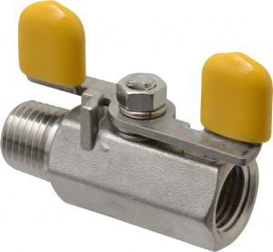 Legend Valve Stainless Steel Ball Valve MNPT x FNPT Ends, 800 WOG, 150 WSP 113-311 - 01294396
