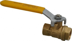Parker Hannifin 3/8" Pipe, Brass Standard Ball Valve 2 Piece, Inline - One Way Flow, FNPT x FNPT Ends, Lever Handle, 600 WOG, 150 WSP XV520P-6 - 04479408