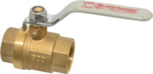 Value Collection 1" Pipe, Full Port, Brass Full Port Ball Valve Inline - Two Way Flow, MNPT x FNPT Ends, Lever Handle, 600 WOG, 150 WSP TXMN100 - 52763661