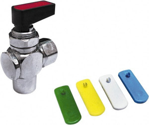 Value Collection 1/4" Pipe, Brass Miniature Ball Valve Right Angle, FNPT x FNPT Ends, Wedge Handle, 250 WOG 9914035085 - 48327126