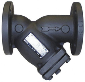 Legend Valve 4" Pipe, Flanged Ends, Cast Iron Y-Strainer 200 psi WOG Rating, 150 psi WSP Rating 105-614 - 01601368