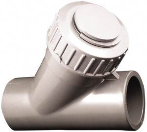 Simtech Process Systems 1/2" Pipe, Socket Ends, PVC Y-Strainer 150 psi Pressure Rating WSV 101 2 005 - 31737943