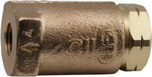 Apollo Valves Conbraco 1-1/4" Lead Free Bronze Check Valve Inline, Female NPT, 400 WOG 61LF10601 - 65921793