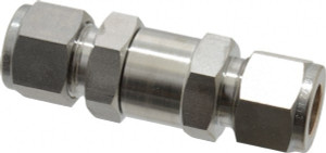 Ham-Let 1/2" Stainless Steel Check Valve Inline, Comp x Comp, 3,000 WOG 3200348 - 85596518