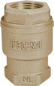 Legend Valve 1" Lead Free Bronze Check Valve Inline, FNPT x FNPT, 250 WOG 105-445NL - 66402702