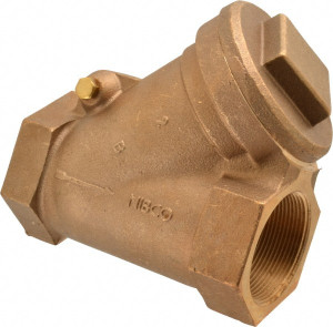 NIBCO 2" Bronze Check Valve Y-Pattern, FNPT x FNPT, 600 WOG NL9300D - 82902818