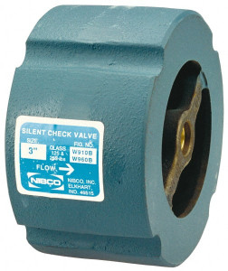 NIBCO 4" Cast Iron Check Valve Wafer, 200 WOG NLN10XH - 82903030