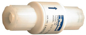 Parker Hannifin 3/8" PTFE Check Valve Inline, FNPT x FNPT, 120 WOG CV-1-1166 - 75544478